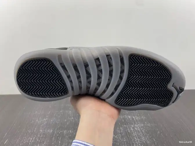 Rep TBkick 12 CT8013-019 Grey Air Wolf Jordan Black 0618